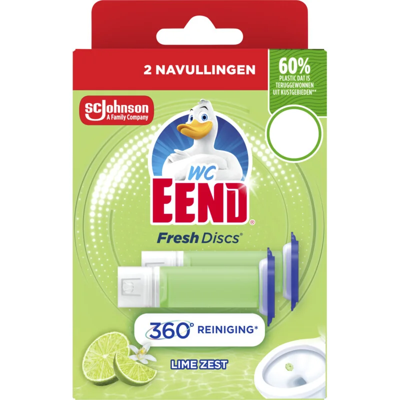 WC-Eend Fresh discs lime zest navul