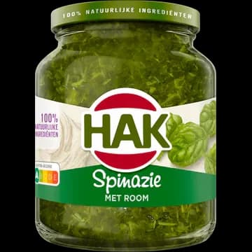 Hak Spinazie met Room Bio 345 g