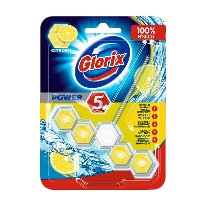 Glorix Power 5 Wc Blok Citrus