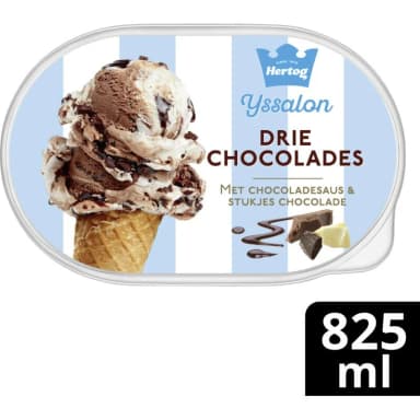 Hertog Ijssalon drie chocolades